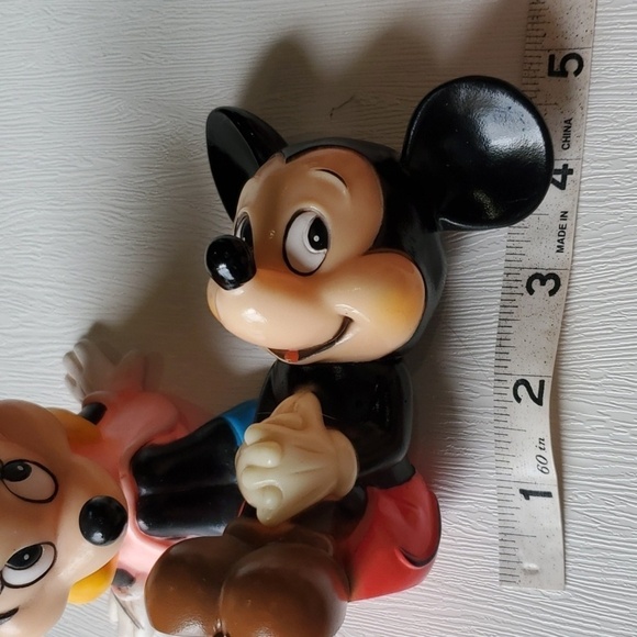 Disney Vintage Made in Korea 80'S Rubber Micky & Minnie Mouse original price tag - Picture 12 of 13